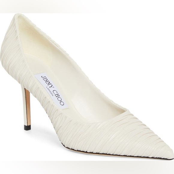 Jimmy Choo Love Ruched Pointed Toe Pump EU 37 (6.5) - Picture 7 of 8